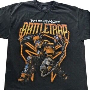 TRANSFORMERS Goat Crew BATTLE TRAP Black Graphic T Shirt, Mens Size XL